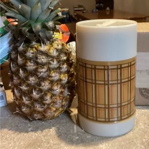 VINTAGE ALLADIN THERMOS WIDE MOUTH BROWN PLAID PINT SIZE WM4040 MADE IN U.S.A.